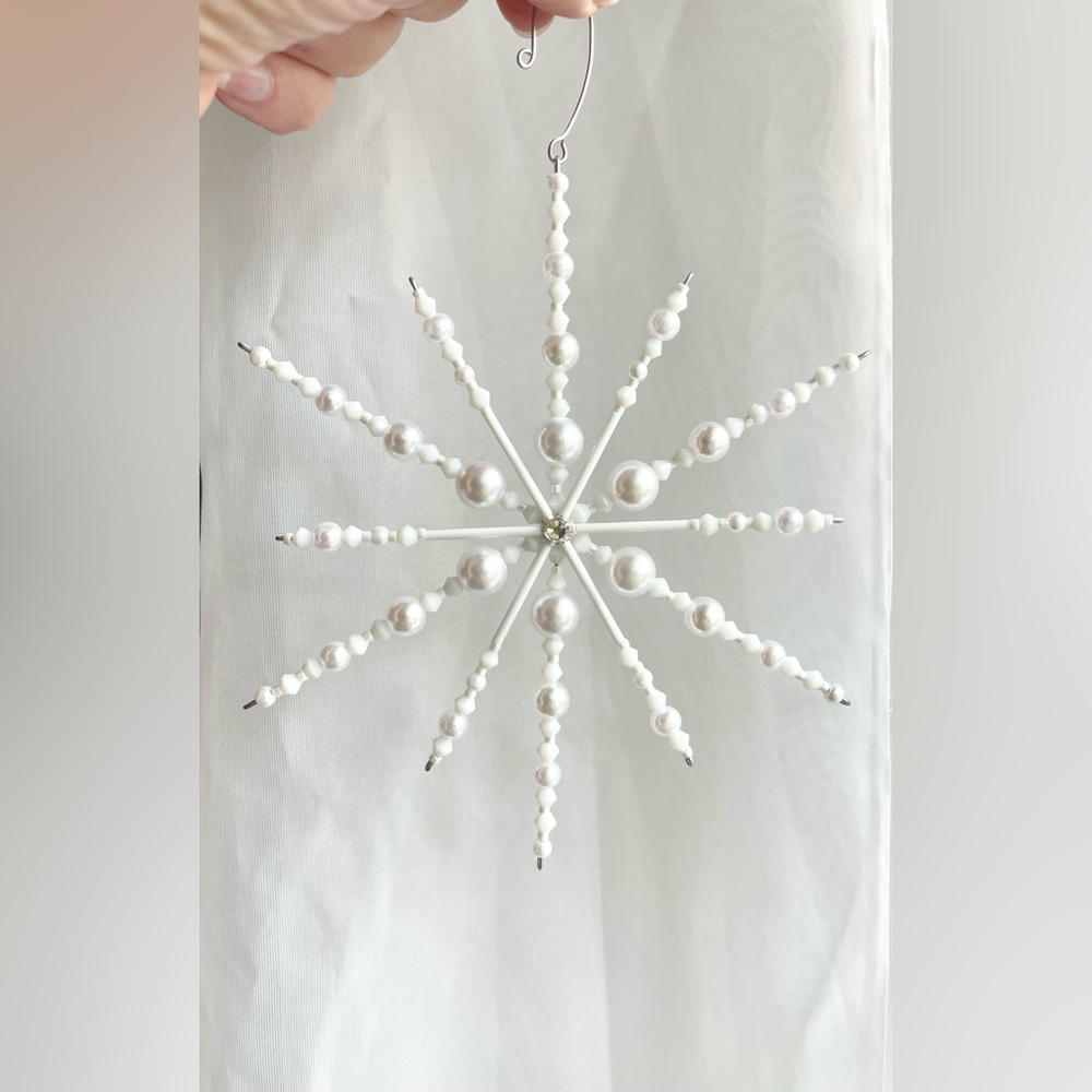 White Snowflake Ornament